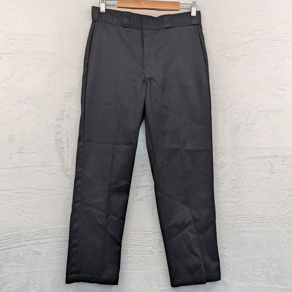 VTG Dickies Pants Men's 32x30 Black 874 Original Fit Straight Skate Workwear Y2K